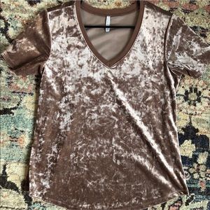 $5️⃣for$2️⃣5️⃣🍑✨Mauve Velvet V-neck by Z Supply